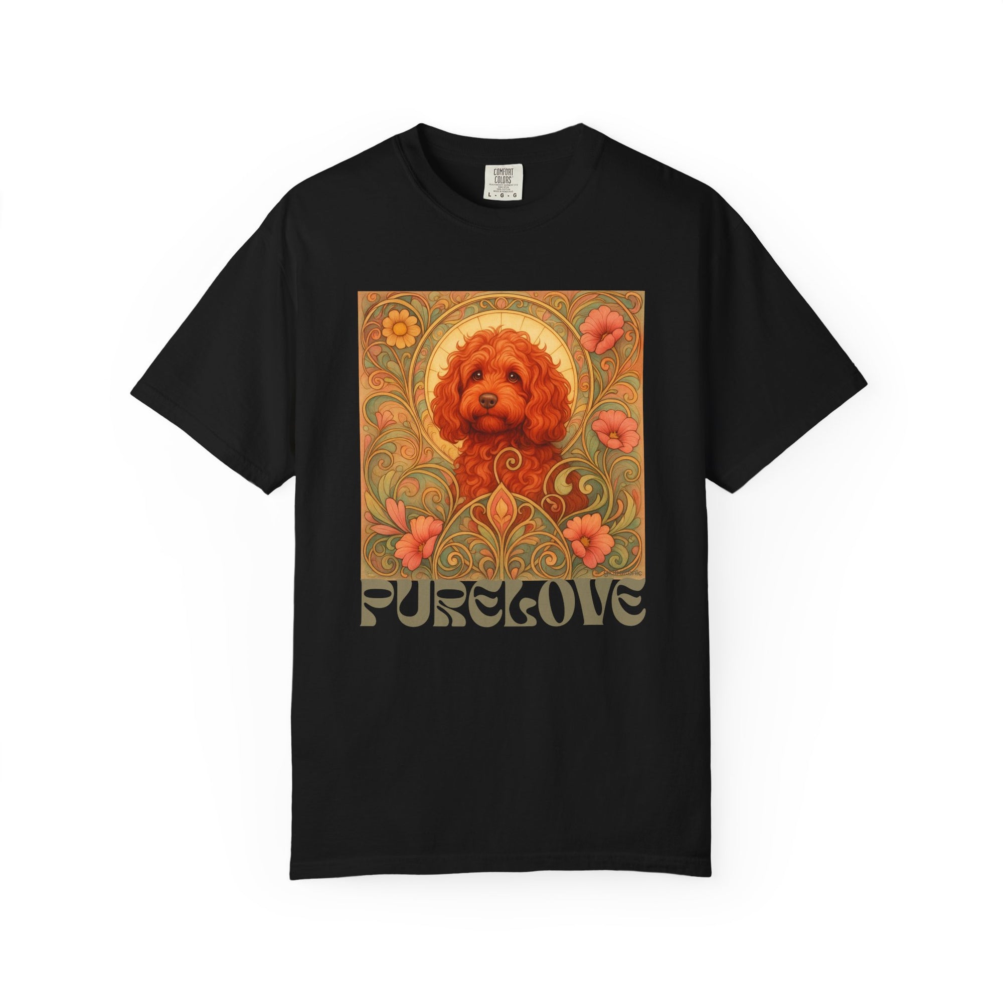 Strawberry Cockapoo/Cavoodle Vintage Graphic T-shirt -Unisex Cotton Tee for Dog Lovers