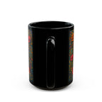 Longhair Dachshund Dog Lover Black Mug – Vintage Pet Themed Cup for Gifts & Home Decor