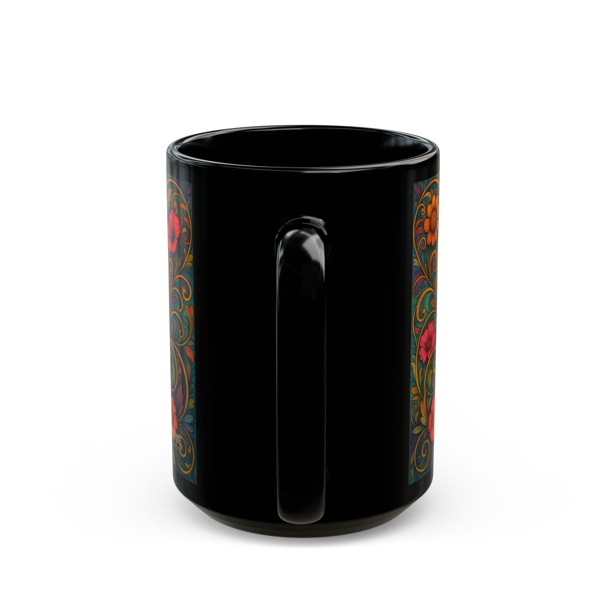 Longhair Dachshund Dog Lover Black Mug – Vintage Pet Themed Cup for Gifts & Home Decor