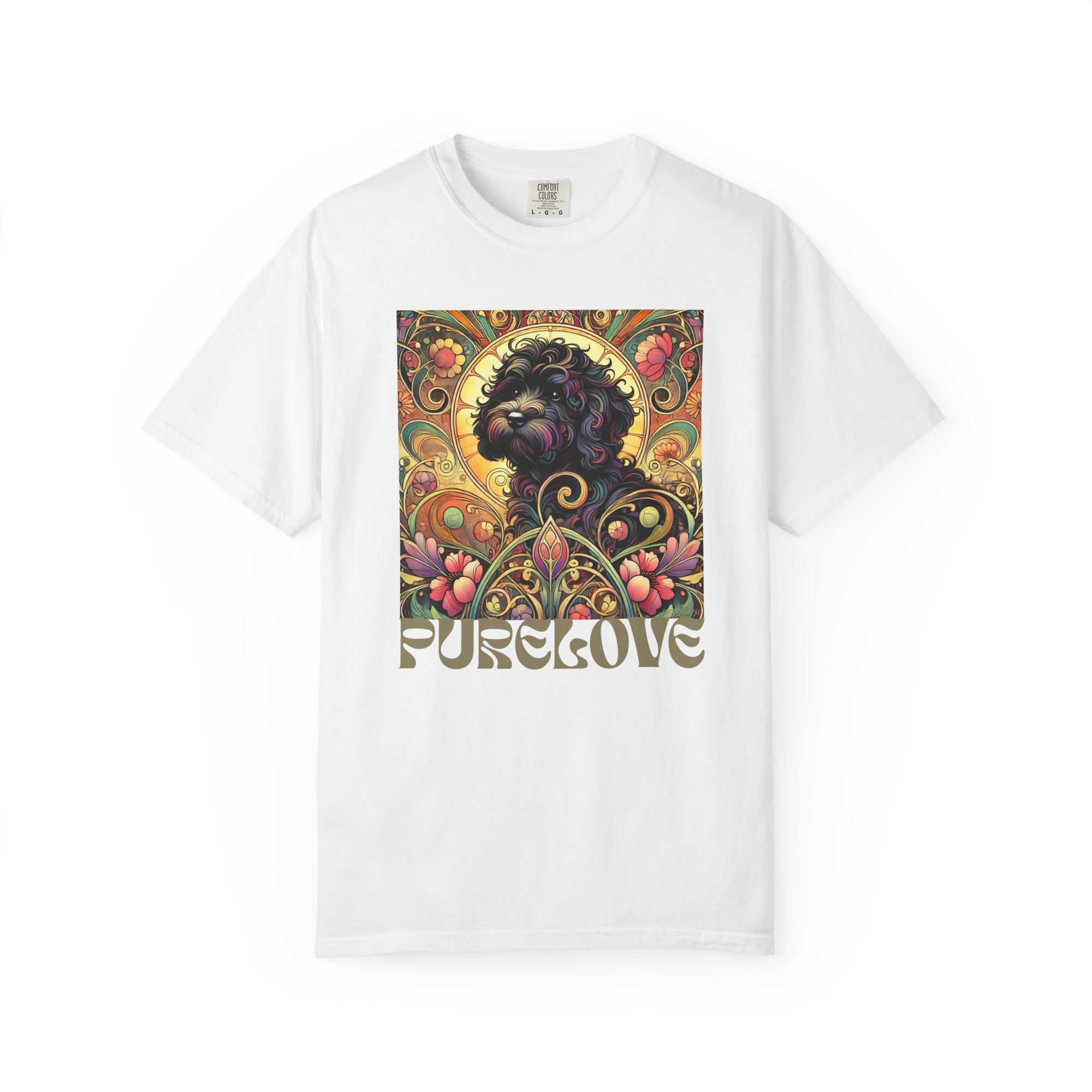Black Cavoodle/Cockapoo Vintage Graphic T-Shirt – Unisex Cotton Tee for Dog Lovers