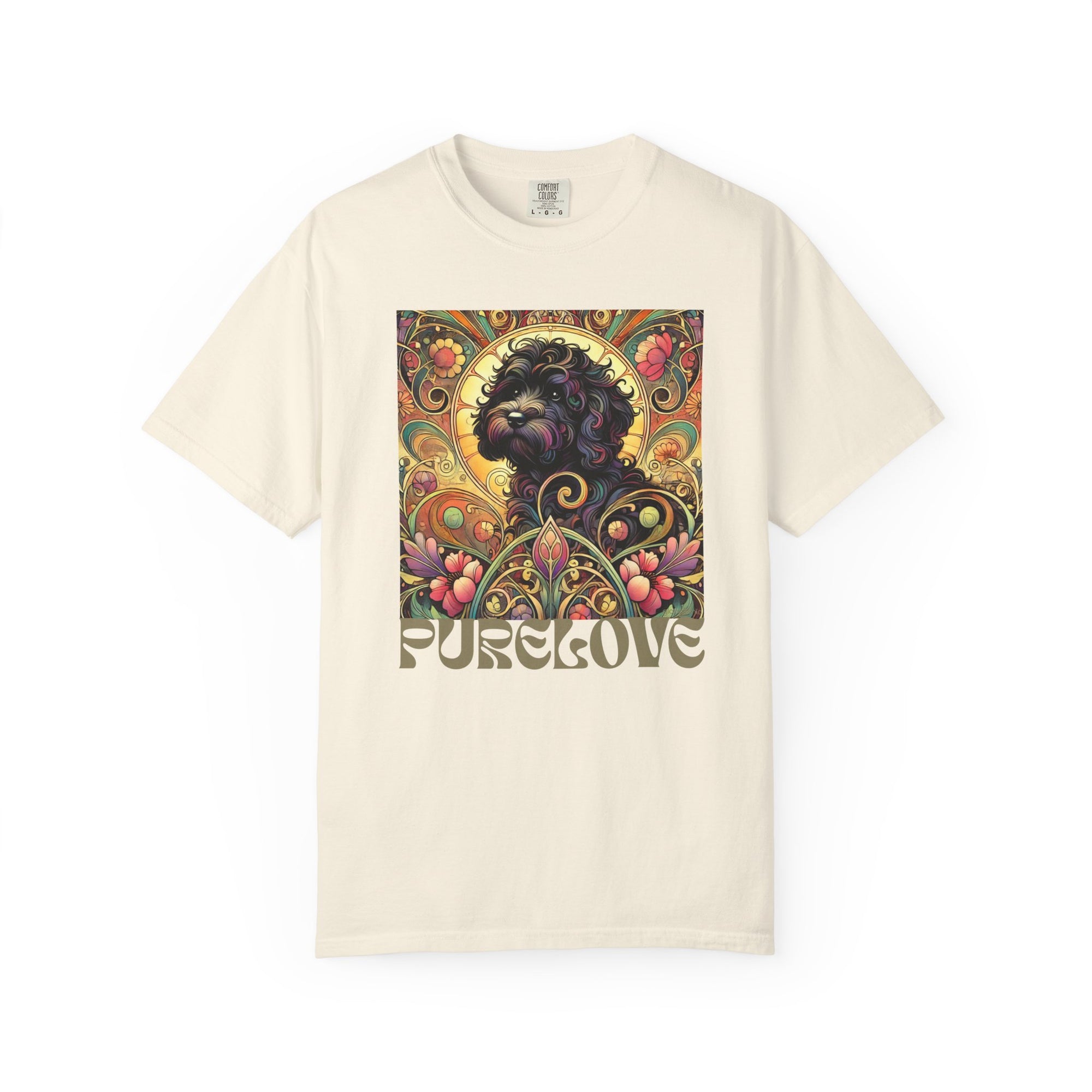Black Cavoodle/Cockapoo Vintage Graphic T-Shirt – Unisex Cotton Tee for Dog Lovers
